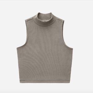 NWT Everlane Ribbed Mockneck Tank in Clay